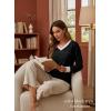 image:imageDokotoo V Neck T Shirts for Women Spring Fashion 2026 Business Casual Top Basic Tees Dressy BlousesBlack