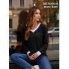 image:imageDokotoo V Neck T Shirts for Women Spring Fashion 2026 Business Casual Top Basic Tees Dressy BlousesBlack