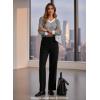 image:imageDokotoo V Neck T Shirts for Women Spring Fashion 2026 Business Casual Top Basic Tees Dressy BlousesGray