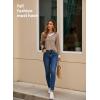 image:imageDokotoo V Neck T Shirts for Women Spring Fashion 2026 Business Casual Top Basic Tees Dressy BlousesPale Khaki