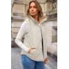 image:imageDokotoo Womens 2025 Fall Vests Sleeveless Fleece Jacket Zip Up Pockets Warm Coat Winter ClothingBeige