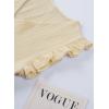 image:imageDokotoo Womens 2026 Cute V Neck Ruffle Sleeveless Shirts Elegant Tank Tops BlousesApricot
