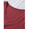 image:imageDokotoo Womens 2026 Cute V Neck Ruffle Sleeveless Shirts Elegant Tank Tops BlousesWine Red