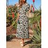 image:imageDokotoo Womens 2026 Summer Spring Boho Midi Maxi Dresses Casual Short Sleeve A Line Flowy Beach Vacation DressApricot
