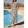 image:imageDokotoo Womens 2026 Summer Spring Boho Midi Maxi Dresses Casual Short Sleeve A Line Flowy Beach Vacation DressApricot