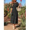 image:imageDokotoo Womens 2026 Summer Spring Boho Midi Maxi Dresses Casual Short Sleeve A Line Flowy Beach Vacation DressBlack