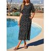 image:imageDokotoo Womens 2026 Summer Spring Boho Midi Maxi Dresses Casual Short Sleeve A Line Flowy Beach Vacation DressBlack