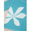 image:imageDokotoo Womens 2026 Swimsuit Cover up Crochet Beach Floral Hollow Out Slit Bikini Summer Half Sleeve Cover up TopsMist Blue