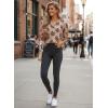 image:imageDokotoo Womens 34 Length Sleeve Womens Tops Dressy Casual Blouses V Neck ShirtsApricot