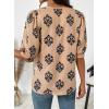 image:imageDokotoo Womens 34 Length Sleeve Womens Tops Dressy Casual Blouses V Neck ShirtsApricot
