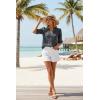 image:imageDokotoo Womens 34 Length Sleeve Womens Tops Dressy Casual Blouses V Neck ShirtsBlack