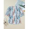 image:imageDokotoo Womens 34 Length Sleeve Womens Tops Dressy Casual Blouses V Neck ShirtsWhite