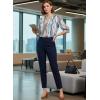 image:imageDokotoo Womens 34 Length Sleeve Womens Tops Dressy Casual Blouses V Neck ShirtsWhite