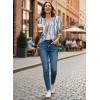 image:imageDokotoo Womens 34 Length Sleeve Womens Tops Dressy Casual Blouses V Neck ShirtsWhite