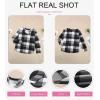 image:imageDokotoo Womens Basic Casual V Neck Plaid Print Cuffed Long Sleeve Work Tops Blouses Shirts S2XLGray