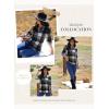 image:imageDokotoo Womens Basic Casual V Neck Plaid Print Cuffed Long Sleeve Work Tops Blouses Shirts S2XLGray