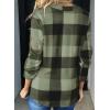image:imageDokotoo Womens Basic Casual V Neck Plaid Print Cuffed Long Sleeve Work Tops Blouses Shirts S2XLGreen 3