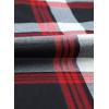 image:imageDokotoo Womens Basic Casual V Neck Plaid Print Cuffed Long Sleeve Work Tops Blouses Shirts S2XLRed 3