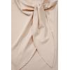 image:imageDokotoo Womens Business Casual Short Sleeve Chiffon Slit Shirts 2026 Summer Elegant Knot Neckline TopsBeige