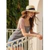 image:imageDokotoo Womens Casual Color Block T Shirts Short Sleeve Loose Crewneck Knitted Tops 2026 Spring Summer TrendyBgray