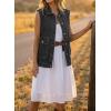 image:imageDokotoo Womens Casual Denim Vest Sleeveless Jacket Vest with PocketsDark Grey