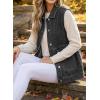 image:imageDokotoo Womens Casual Denim Vest Sleeveless Jacket Vest with PocketsDark Grey