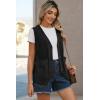 image:imageDokotoo Womens Corduroy Vests Outerwear 2025 ButtonDown Lightweight Waistcoat Sleeveless Jacket Casual VestBlack