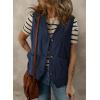 image:imageDokotoo Womens Corduroy Vests Outerwear 2025 ButtonDown Lightweight Waistcoat Sleeveless Jacket Casual VestDirty Blue