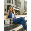 image:imageDokotoo Womens Denim Vest Sleeveless Button Down Jean Vest Waistcoat Jacket with PocketsNavy Blue
