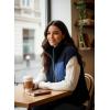 image:imageDokotoo Womens Fleece Jacket Vest Sleeveless Fuzzy Sherpa Jackets Zip Up Oversized Casual Coats Fall Winter Womens Tops 2025Navy Blue