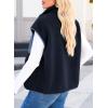 image:imageDokotoo Womens Fleece Jacket Vest Sleeveless Fuzzy Sherpa Jackets Zip Up Oversized Casual Coats Fall Winter Womens Tops 2025Navy Blue