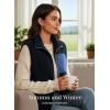 image:imageDokotoo Womens Fleece Jacket Vest Sleeveless Fuzzy Sherpa Jackets Zip Up Oversized Casual Coats Fall Winter Womens Tops 2025Navy Blue