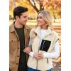 image:imageDokotoo Womens Fleece Jacket Vest Sleeveless Fuzzy Sherpa Jackets Zip Up Oversized Casual Coats Fall Winter Womens Tops 2025Winter White