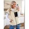 image:imageDokotoo Womens Fleece Jacket Vest Sleeveless Fuzzy Sherpa Jackets Zip Up Oversized Casual Coats Fall Winter Womens Tops 2025Winter White