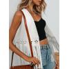 image:imageDokotoo Womens Fringe Vest Cowgirl Western Outfits 70s Hippie Costume Sleeveless Hollow Out Faux Suede Tassel OuterwearWhite