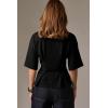 image:imageDokotoo Womens Peplum Tops Summer Babydoll Short Sleeve T Shirts Casual Dressy Going Out Fashion Trendy Y2K ClothesBlack