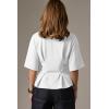 image:imageDokotoo Womens Peplum Tops Summer Babydoll Short Sleeve T Shirts Casual Dressy Going Out Fashion Trendy Y2K ClothesWhite