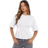 image:imageDokotoo Womens Peplum Tops Summer Babydoll Short Sleeve T Shirts Casual Dressy Going Out Fashion Trendy Y2K ClothesWhite