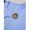 image:imageDokotoo Womens Short Sleeve Tops Dressy Casual V Neck Business Work Blouses Office ShirtsSky Blue