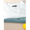 image:imageDokotoo Womens Summer 2026 Hollow Out Blouses 34 Length Sleeve Business Tops Dressy Casual V Neck Cute TShirtsDark Green