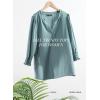 image:imageDokotoo Womens Summer 2026 Hollow Out Blouses 34 Length Sleeve Business Tops Dressy Casual V Neck Cute TShirtsGreen Bay