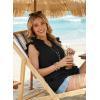 image:imageDokotoo Womens Summer Casual Sleeveless Tops Loose V Neck Ruffled Sleeve Vacation Tank Top Shirts OutfitsBlack