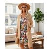 image:imageDokotoo Womens Summer Dresses Floral V Neck Spaghetti Strap Flowy Boho Dresses SundressApricot