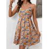 image:imageDokotoo Womens Summer Dresses Floral V Neck Spaghetti Strap Flowy Boho Dresses SundressOrange