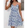 image:imageDokotoo Womens Summer Dresses Floral V Neck Spaghetti Strap Flowy Boho Dresses SundressSky Blue