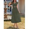 image:imageDokotoo Womens Summer Maxi Dress VNeck Cap Sleeve Ruched Empire Waist Cocktail Dress Wedding Guest DressesGreen