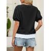 image:imageDokotoo Womens Summer Tops Cute Short Sleeve Crewneck Sweatshirts Tops Casual Blouses ShirtsBlack