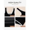 image:imageDokotoo Womens Tank Tops 2026 Summer Casual Sleeveless Scoop Neck Ribbed Knit Color Block Slim Fitted Cami Tee ShirtsBlack
