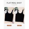 image:imageDokotoo Womens Tank Tops 2026 Summer Casual Sleeveless Scoop Neck Ribbed Knit Color Block Slim Fitted Cami Tee ShirtsBlack