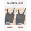 image:imageDokotoo Womens Tank Tops 2026 Summer Casual Sleeveless Scoop Neck Ribbed Knit Color Block Slim Fitted Cami Tee ShirtsGrey
